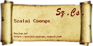 Szalai Csenge névjegykártya